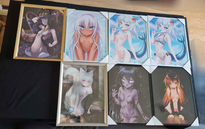 more framed artworks [all 30 cm × 40 cm]