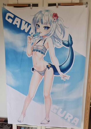 Big Towel Gawr Gura (Hololive) [100 cm × 150 cm]